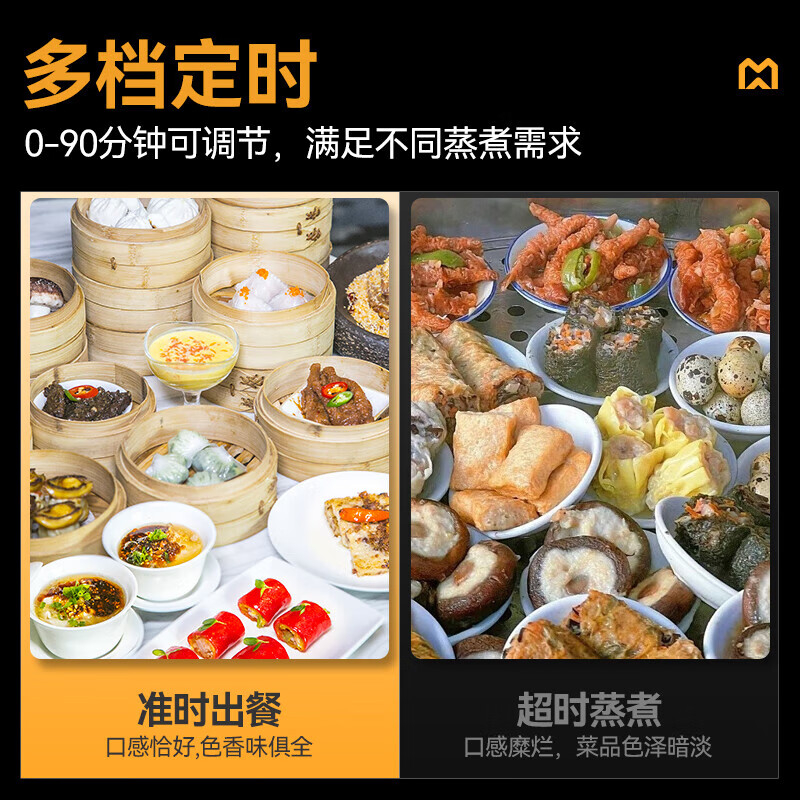 麦大厨4盘商用蒸饭柜智能防干烧自动补水小型食堂包子铺蒸饭车