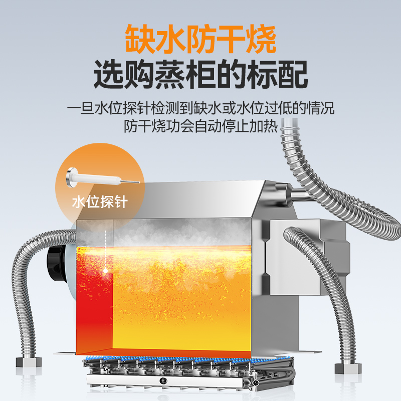 麦大厨RG系列120W燃气工程款双门蒸柜220V