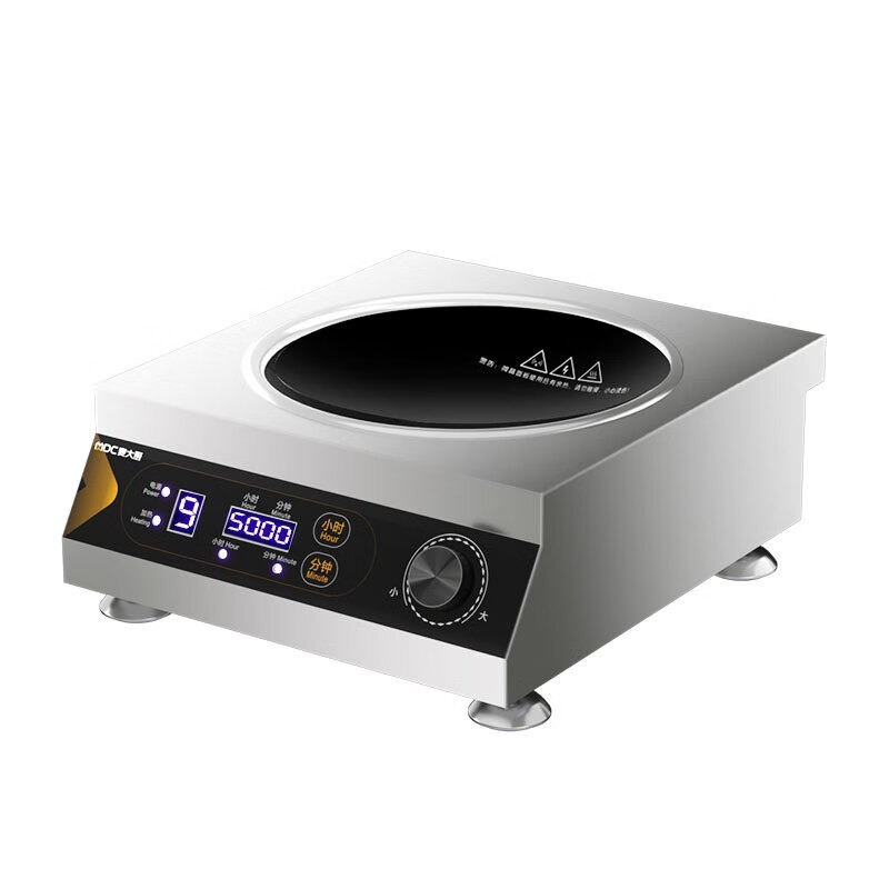 麦大厨220V旋钮款台式凹炉5KW
